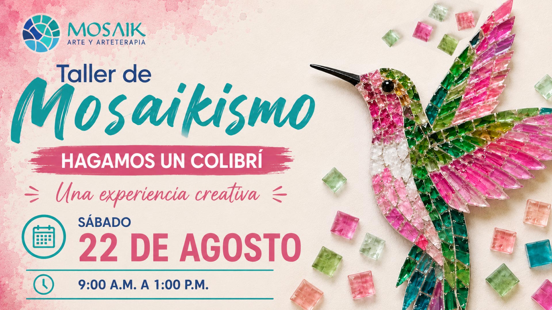 tallerdemosaico costarica colibrie