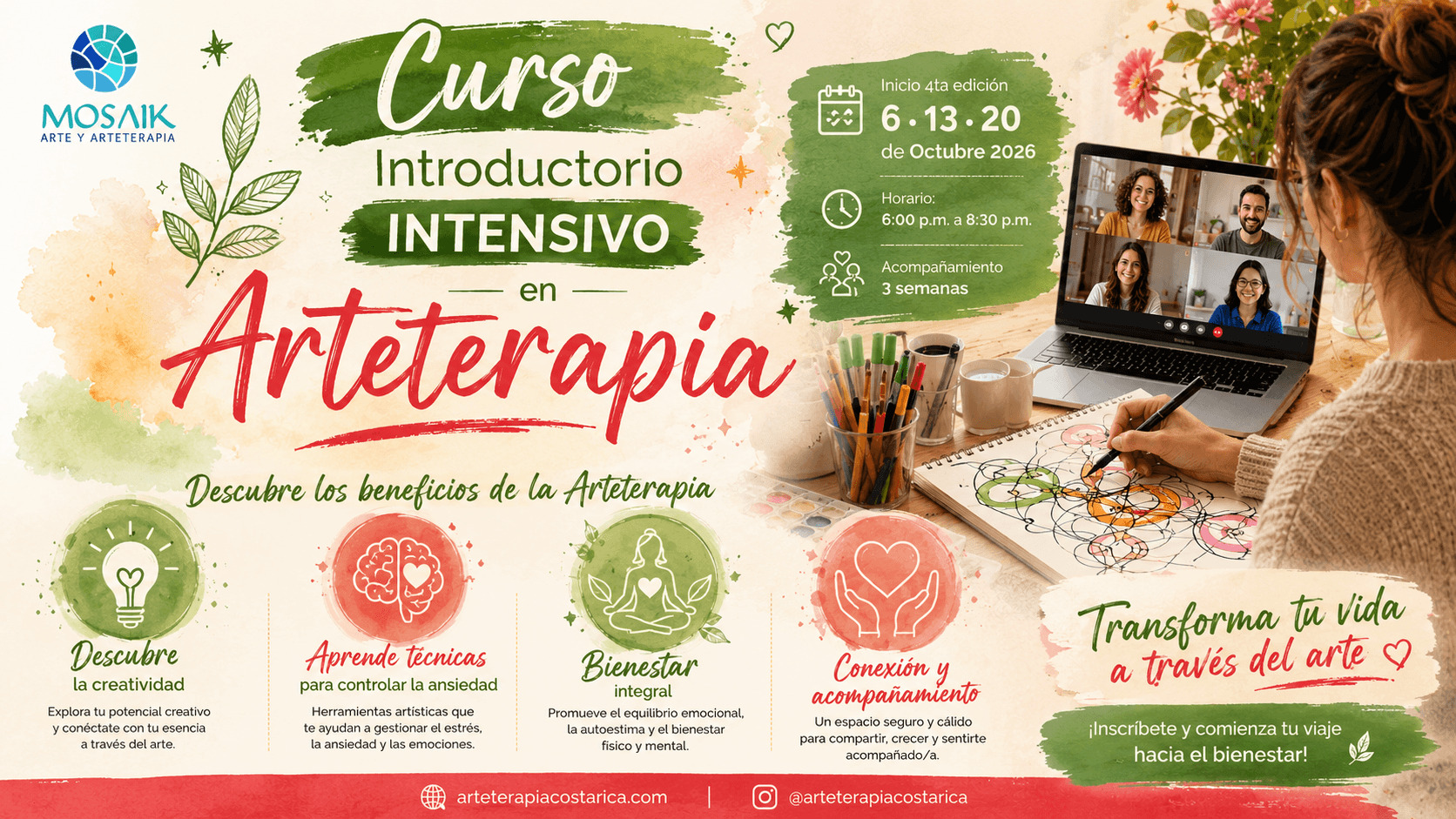 Curso de Arteterapia Costa Rica